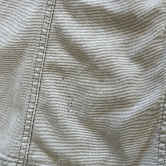 Flared Grunge Wide Leg Utility Pants w/ Cargo Pockets & Front Seam Detail - Sz 2 - Picture 3 of 7